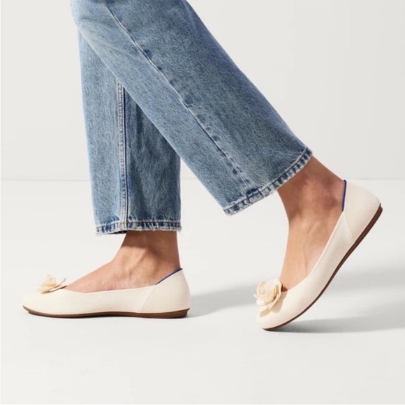 Rothy's Petal Square Ballet Flats in Love Bird - Picture 3 of 11